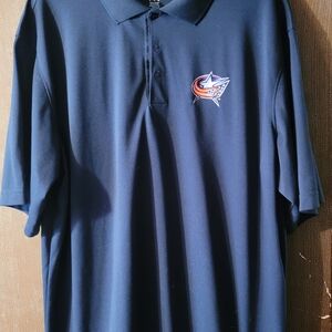 Antigua Columbus Blue Jackets Navy Polo XL